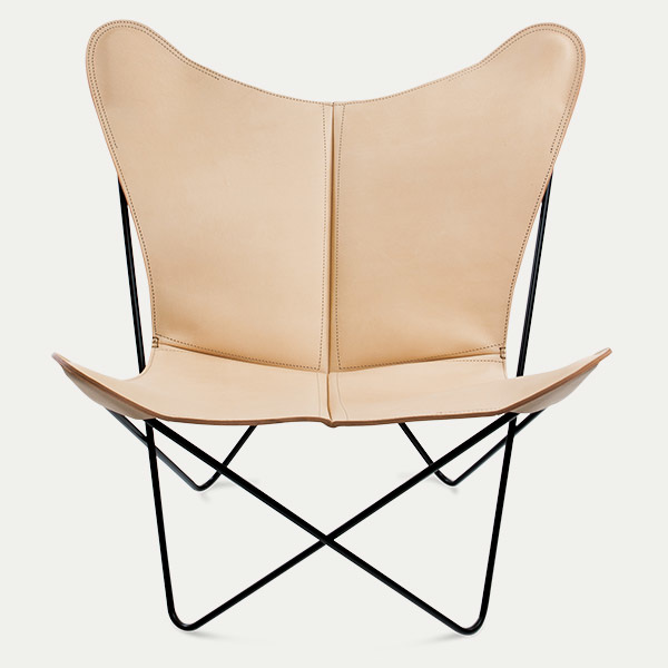 Trifolium, Butterfly chairOX Denmarq, Trifolium, Danish Design, Butterfly chair, Scandinavisch design, naturel leder, Vintage